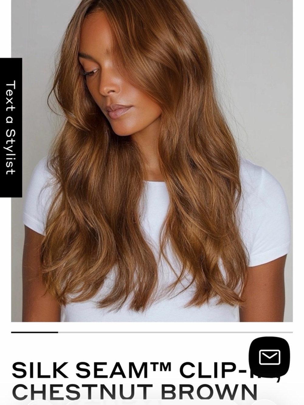 BELLAMI Silk Seamless clip in - chestnut Brown
18 inch